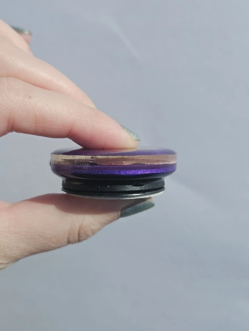 Pink Butterfly Resin Phone Grip Purple Popsocket Whimsical Phone Accessories